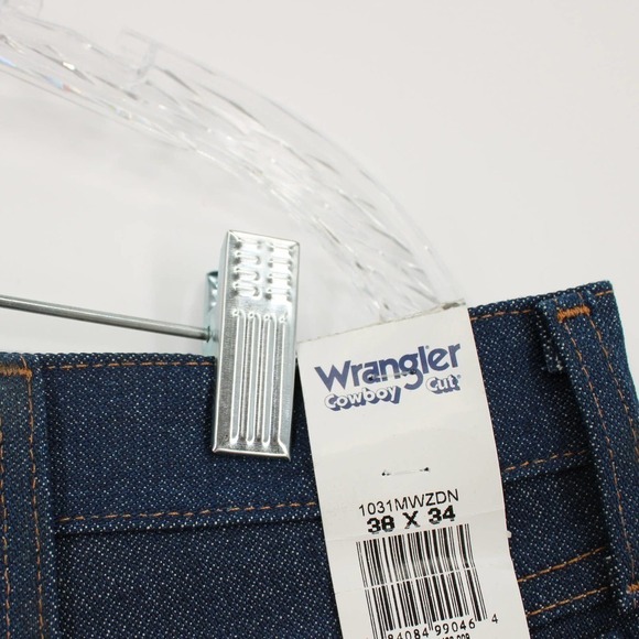 VINTAGE WRANGLER 31MWZ Relaxed Fit Cowboy Cut Jeans Size 38X34 Blue NEW - Picture 3 of 6